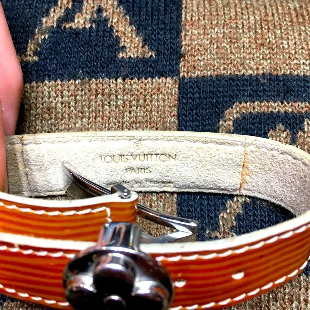 Louis Vuitton Eli Vernis Flower Wrap Bracelet burnt Orange/ brown